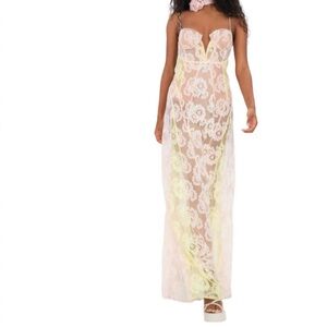 For Love & Lemons “Blossom” Lace Maxi Dress – Size M – New With Tags